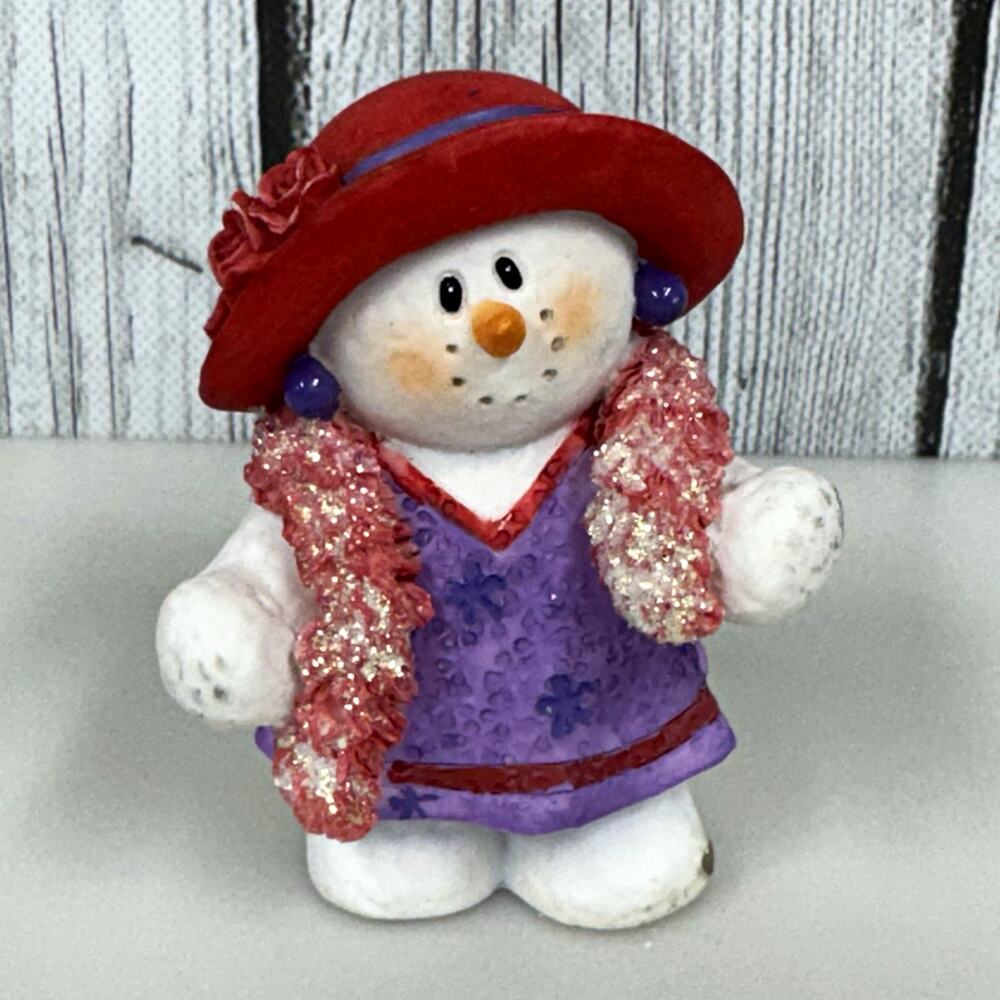 Sarah’s Attic Snowonders Grandma Catherine's Red Hat Figurine Christmas Holiday